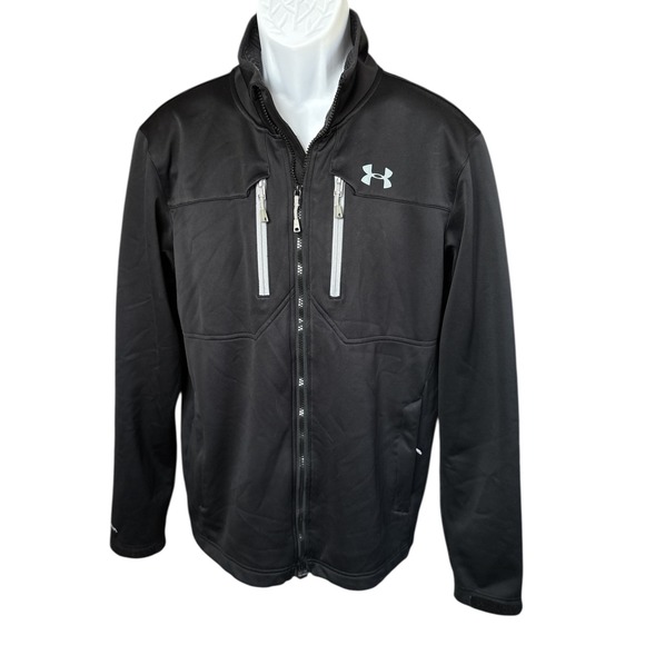 Under Armour Men's Black ColdGear Infrared Softshell Jacket, Size Large,Outdoors - Picture 3 of 16